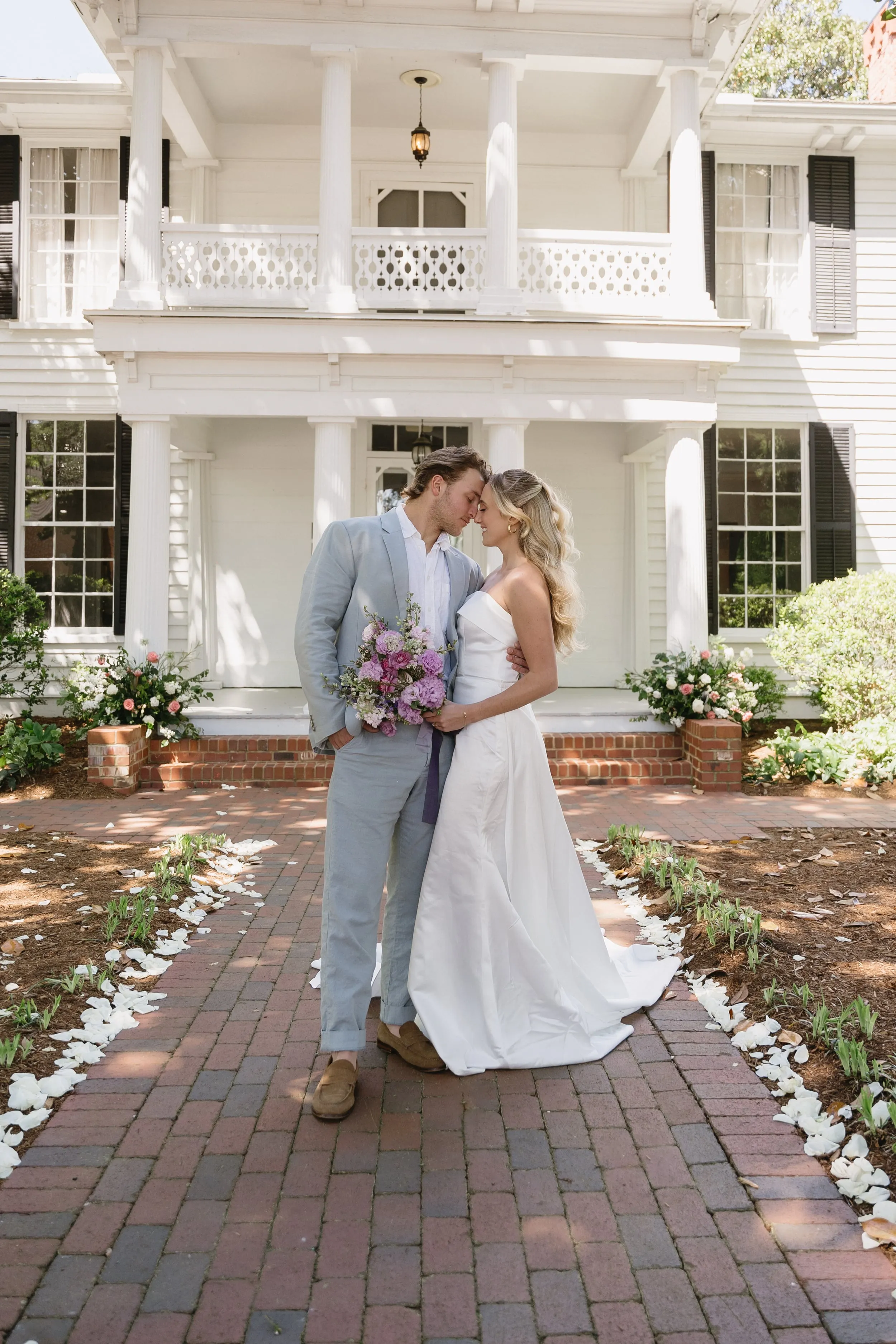 Wedding portrait — bride and groom in Raleigh, NC