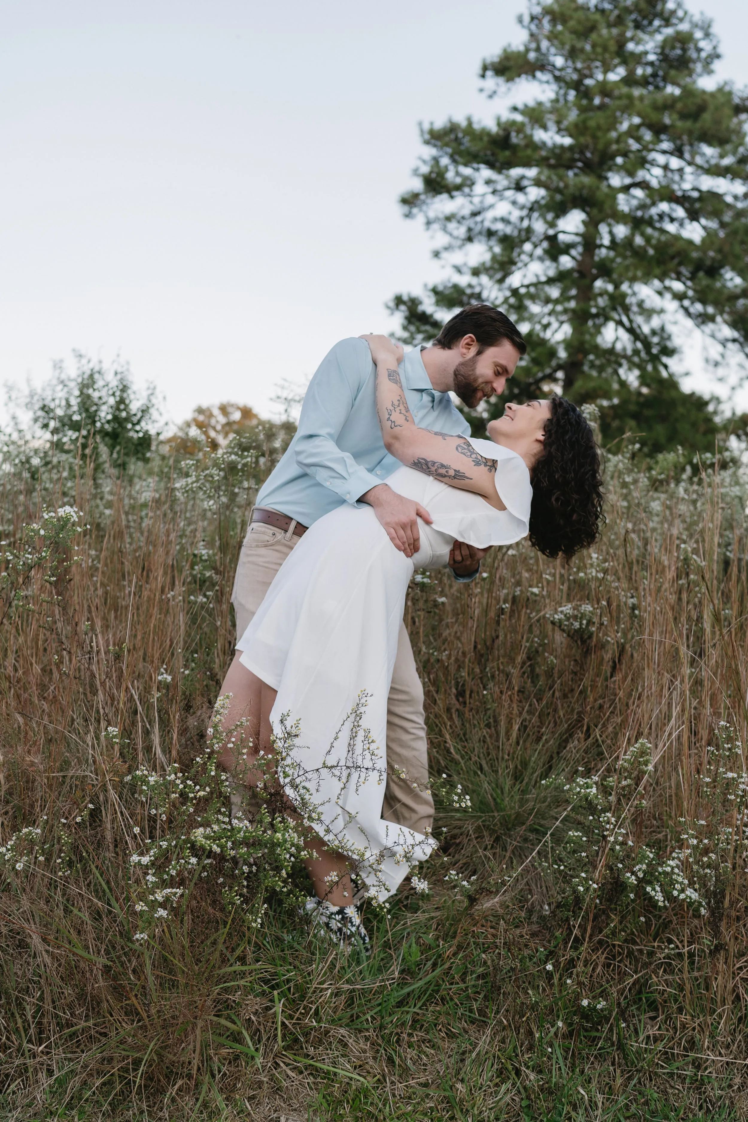 Romantic couples portrait in Raleigh, NC