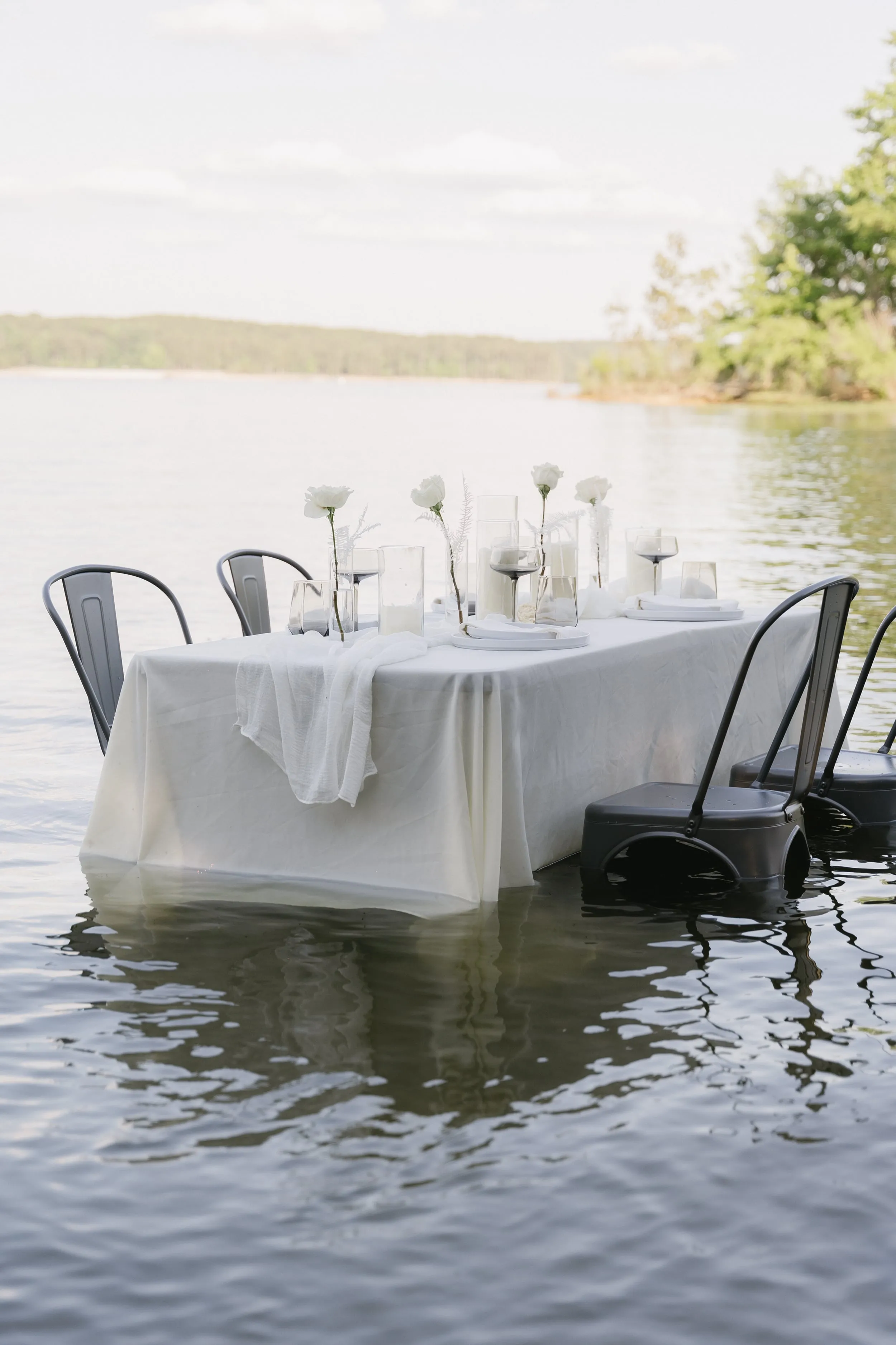 Elopement couple embracing at sunrise in NC